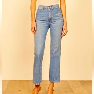 REFORMATION Willow Jeans in Bristol/Blue Wash Women’s Size 26 Made in USA